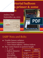 Intra-Arterial Balloon Pump: A Primer & Some Evidence: Andrea Tsai September 24, 2019