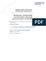 Realising Sustainable Construction Through Procurement Strategies PDF