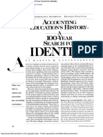 Accounting Education's History - A 100-Year Search For Identity - Harold Langenderfer