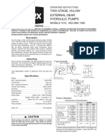 Two Stage, Hi-Low External Gear Hydraulic Pumps: MODELS 1012, 1053 AND 1056