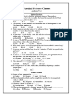 Gurukul Science Classes: Aptitude Test