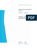 Shaft Voltage Testing: Motor Repair Shop Name or Logo Here