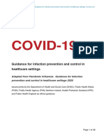 Infection Prevention and Control Guidance For Pandemic Coronavirus PDF