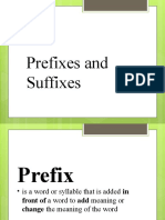 Prefix and Suffix