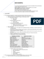 Transaction Processing: I. The Data Processing Cycle