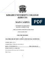 Kibabii University College (Kibuco) : Main Campus