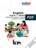 English: Quarter 1 - Module 1