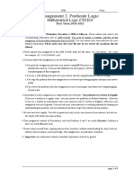 Assignment 2: Predicate Logic: Mathematical Logic (CII1B3)