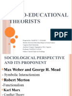 Socio-Educational Theorists