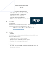 Lesson Plan in Mathemics Grade 3 I. Objective: II. Subject Matter