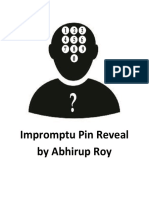 Impromptu Pin Reveal by Abhirup Roy