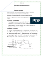 2 - Operational Amplifier Application