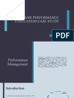 Citibank Performance Evaluation Case Study