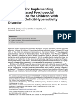 Strategies For Implementing Evidence-Based Psychosocial Interventions For Children With Attention-Deficit/Hyperactivity Disorder