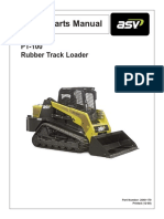 ASV Posi-Track PT-100 Track Loader Mater Parts Catalogue Manual PDF