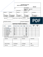 Manufacturing Formula: PRODUCT: Medgel Suspension (Sucralfate)