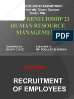 Entrepreneurship 23 Human Resource Management: Entrepreneurship Department Bicol University Tabaco Campus Tabaco City