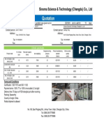 Quotation: Sinoma Science & Technology (Chengdu) Co., LTD