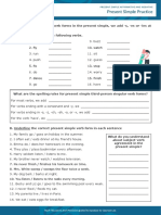 Esl / Efl Resources: Present Simple Affirmative and Negative