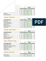 Jay Cutler Workout Routine Spreadsheet