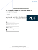 Behaviour and Design of Rocker Bearings in Bridge Structures