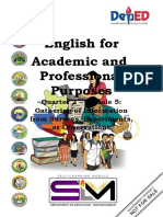 English For Academic and Professional Purposes