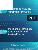 Information Technology System Applicable in Nursing Practice