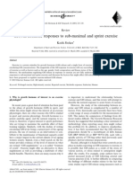 Growth Hormone Responses To Sub-Maximal and Sprint Exercise: Keith Stokes