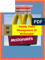 Supply Chain Management at Mcdonalds