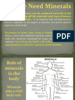 Why We Need Minerals