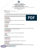 Second Quarter Written-Test 3-6