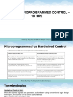 Unit 4 - Microprogrammed Control