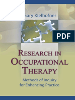 G. KIELHOFNER (2016), Research in Occupationnal Therapy, Methods of Inquiry For Enhancing Practice, FA Davis Company