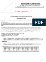 Leukemia Panel Sample Report