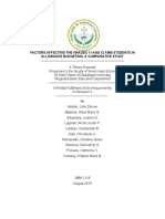 Factors Affecting The Grades 11 and 12 Abm Students in Allowance Budgeting: A Comparative Study