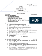 B.SC (Biotechnology) 2013 Pattern