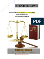 Administrative Law II Prepared by Datiuc