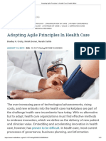 Health Care Example - Adopting Agile Principles in Health Care