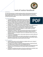 Department of Justice Handbook For Role Play