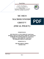 Mc-Sse 8 Macroeconomics Group V : Fiscal Policy