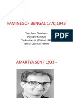 Famines of Bengal 1770,1943