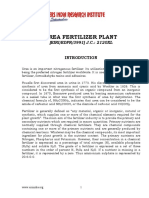 Project Report On Urea Fertilizer Plant