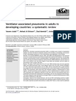 Ventilator-Associated Pneumonia in Adults in Developing Countries: A Systematic Review