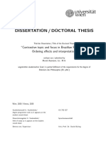 Contrastive Topic and Focus in Brazilian Portuguese: Ordering e Ects and Interpretation