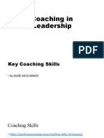 Coaching in Leadership