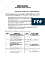 Calendar of #Kamalayan Progressive Webinar Series: Commission On Higher Education