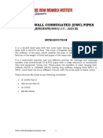 Project Report On Double Wall Corrugated (DWC) Pipes