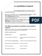 Qualitative & Quantitative Reasearch