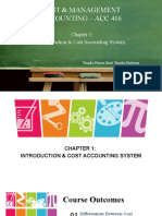 Cost & Management Accounting - Acc 416