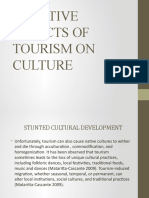 Negative Impacts of Tourism On Culture